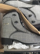 Roces BRITS Women s Figure Ice Skates Lace-Up Black/White Check US W 11