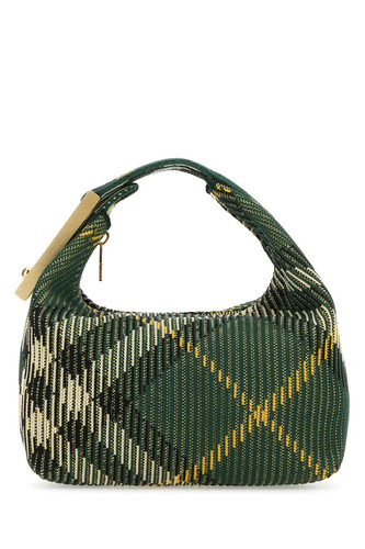 BURBERRY Peg Mini Green Checkered Top Handle Bag New And Authentic