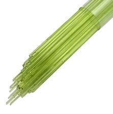 7312 Lime Green Transparent Stringers Full Tube Oceanside 96 COE Glass