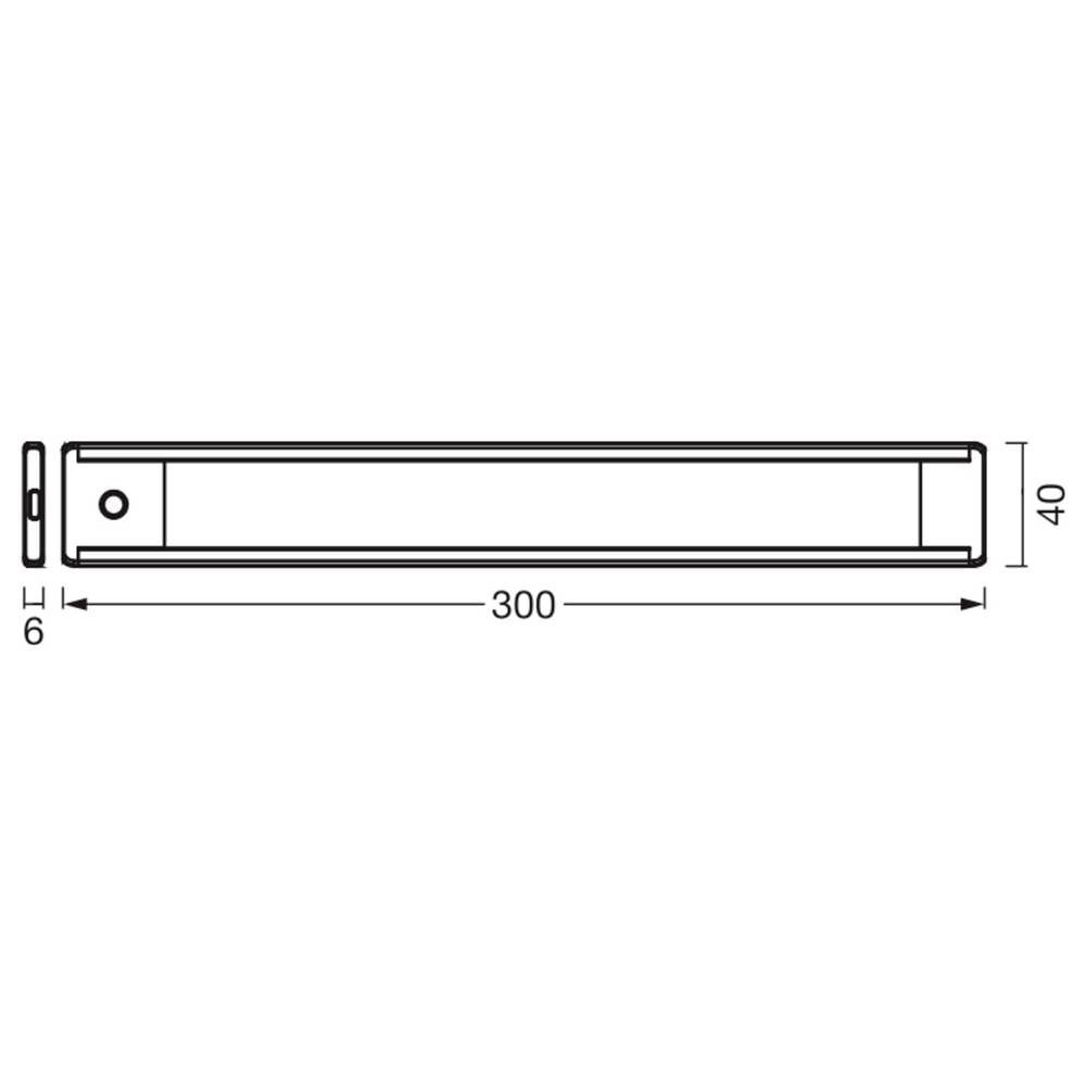 Réglette LED OSRAM Flexus Linear blanche sous placard cuisine 4.2W CCT variable - 3
