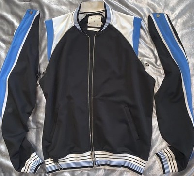 TACKMA Eximo Track Jacket SEEK NO APPROVAL zip off removable sleeves L