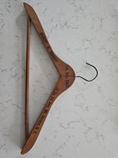 Vintage Banoff Mt. Vernon NY advertising wooden clothing hanger