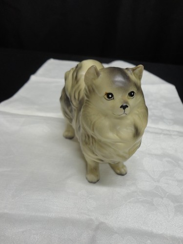 Vintage Ucagco Ceramics Pomeranian Dog Figurine Made in Japan 