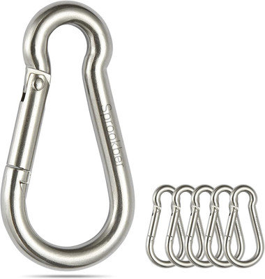 Stainless Steel Spring Snap Hook Carabiner - 304 Stainless Steel Caribeener Clip