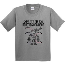 Inktastic Future Robotics Engineer Youth T-Shirt Childs Kids Occupation Clothing