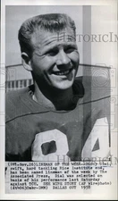 1958 Wirephoto Buddy Dial Swift Hard Tackling Rice Institute End Orw03099 8X4