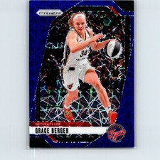2024 Panini Prizm WNBA Grace Berger #89 Blue Ice Prizm Indiana Fever
