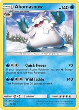 Abomasnow Unified Minds 42/236 Rare Pokemon Near Mint