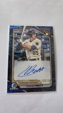 2024 Bowman - Chrome Prospect Auto Cooper Pratt #CPA-CPR Blue Ref /150 (AU, RC)