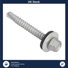 Self-Drilling Steel Roofing Screws Weather-Seal 5.5 x 45mm 100 Pack