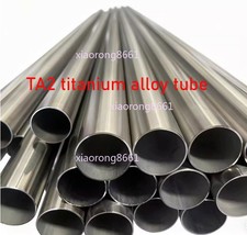 1PZ OD 50mm/55mm/57mm/60mm/65mm/70mm *500mm TA2 Tubo tondo titanio 1/2/4/6mm(T)