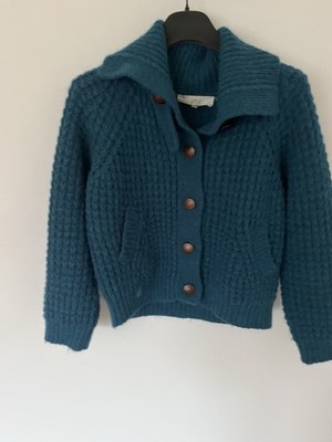 Vanessa Bruno Athé Größe S Strickjacke Cardigan In Farbe Petrol