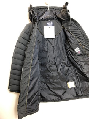 KHUJO Damen gefütterte Modell: warme Winterjacke Janis Schwarz S