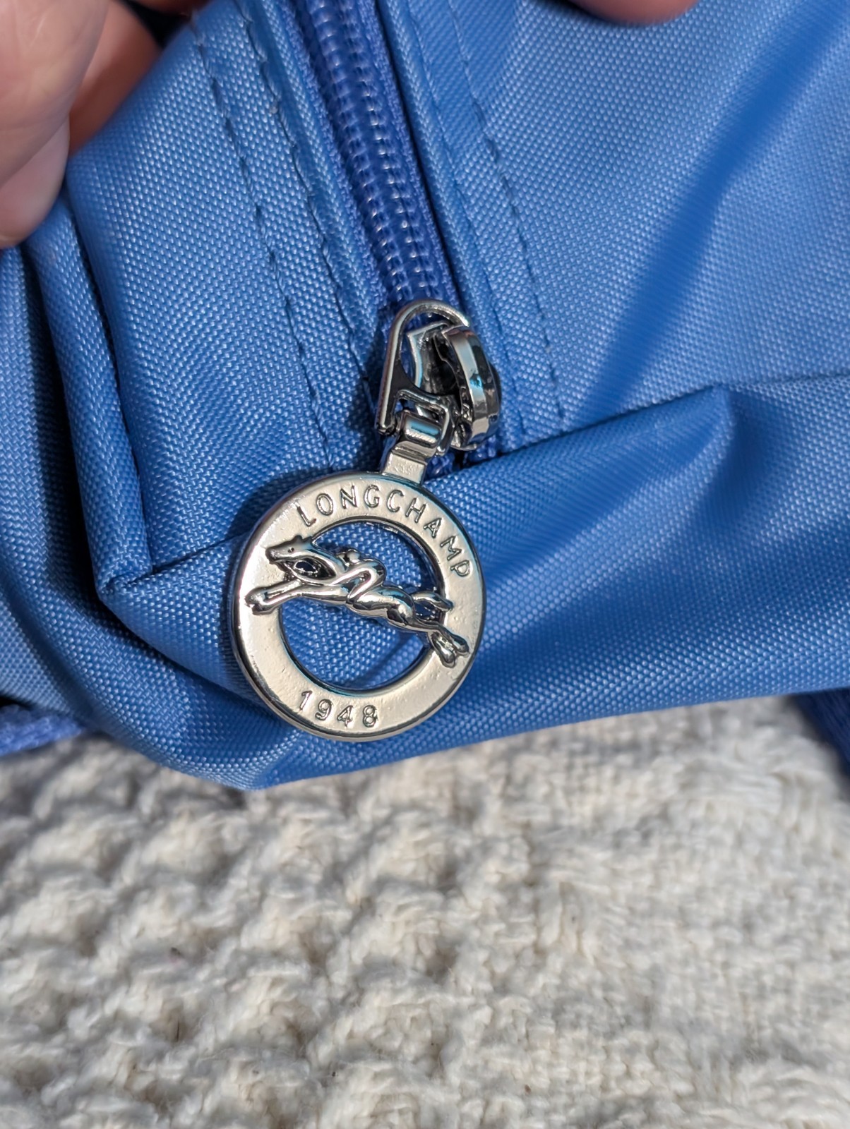 Authentic Longchamp Backpack Myosotis Unused - image 9