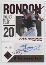 2018 Panini Chronicles Auto Red 144/199 Jose Rondon #CA-JR Auto 0w8