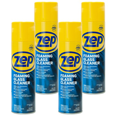 #ad Zep Foaming Glass and Plexiglass Cleaner 19 oz Case of 4 ZUFGC19 Foaming $24.99