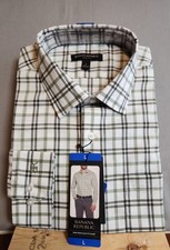 Banana Republic Shirt Men's Large Plaid Non Iron Slim Fit Button Down NEW