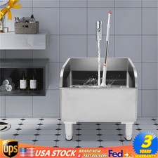 Commercial Stainless Steel Mop Sink Laundry Room Floor Mop Sink with Drainage