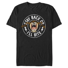 Looney Tunes Taz Stay Back Or I'll Bite T Shirt Size S - 5XL Gift For Friends