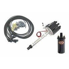 Pertronix Flame-thrower Sbc Distibutor Coil And Wire Kit 6 Volt