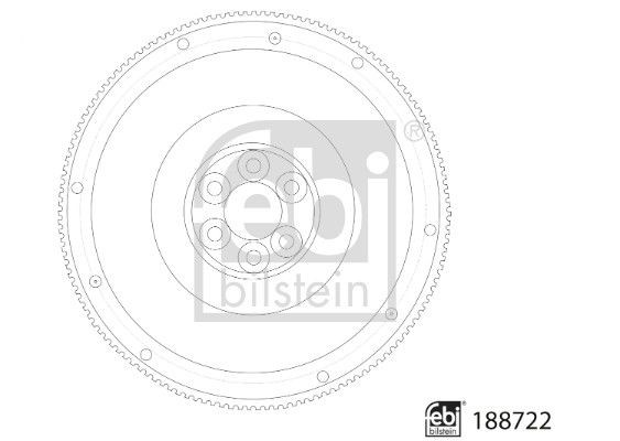 FEBI BILSTEIN 188722 Flywheel 158 Teeth Crankshaft Drive Replacement Fits SCANIA