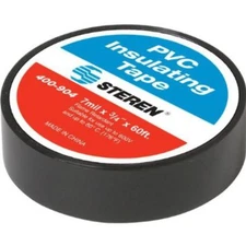 Steren 60-ft. Black Electrical Tape UL - 10 Pack