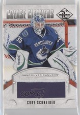 2012-13 Panini Limited Crease Cleaners Materials 3/5 Cory Schneider Patch 2d8