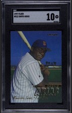 1997 Fleer David Ortiz Arias Rookie Card RC #512 SGC 10 Gem Mint Red Sox HOF. rookie card picture