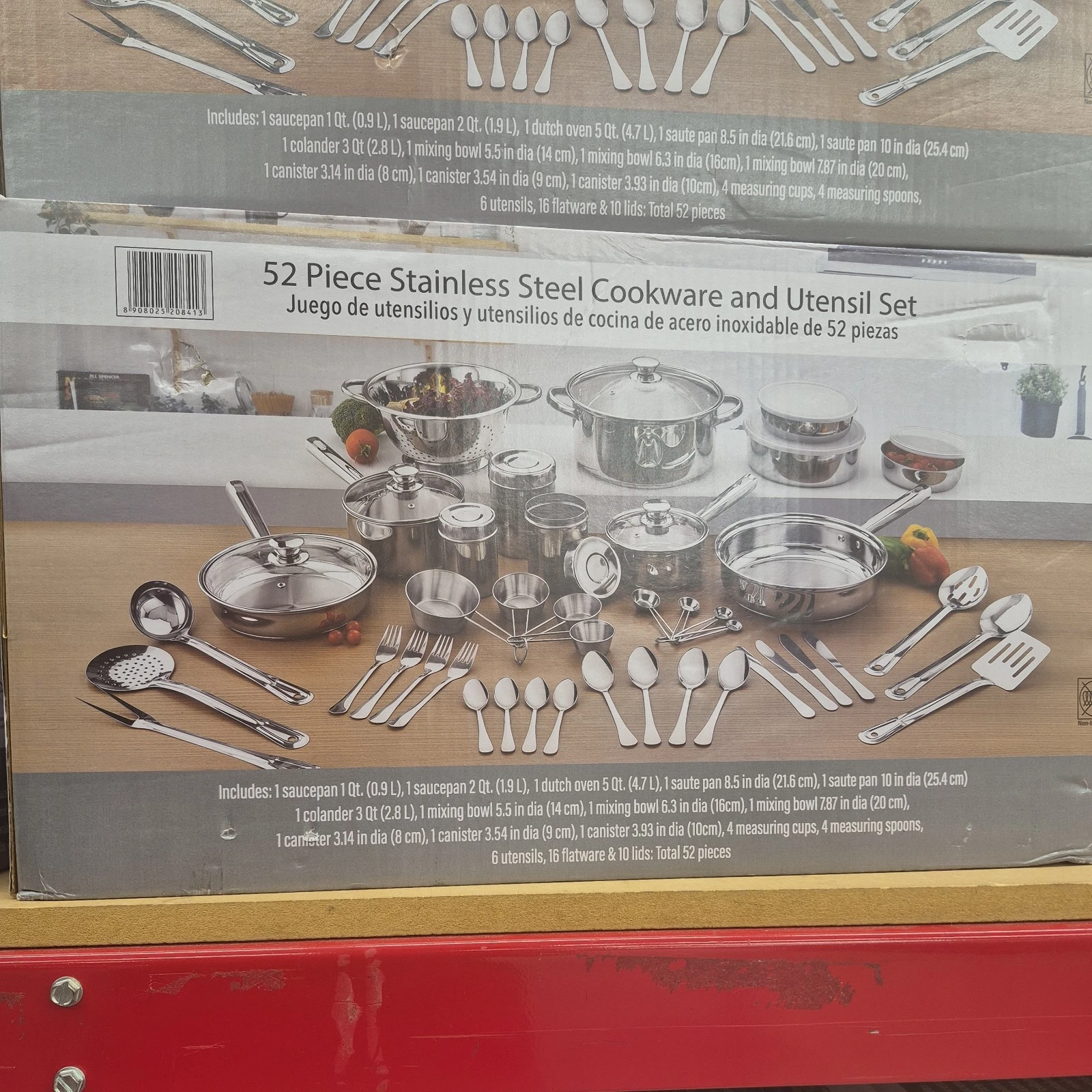 HSW 52-Piece Stainless Steel Cookware & Utensil Set, Gas/Electric, Silver
Opens in a new window or t
