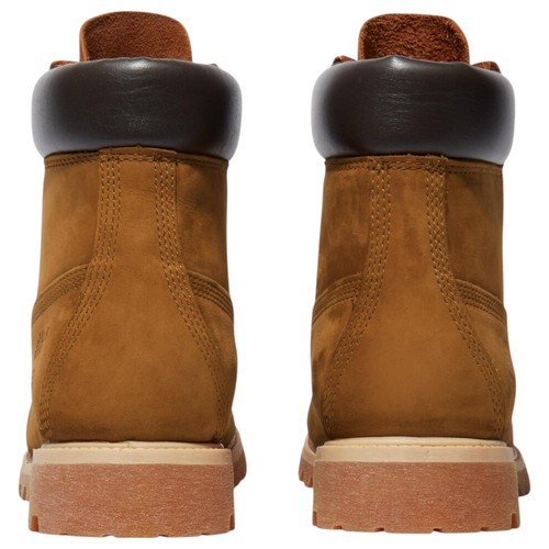 Timberland Mens 6-Inch Premium Dark Wheat Nubuck Waterproof Boots - Picture 6 of 9