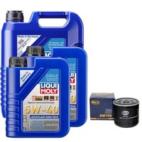 MotoröL Set High Tech 5W-40 Liqui Moly 7 Liter + ÖLfilter FüR Alfa Romeo Lancia