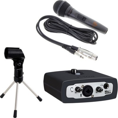 Icon MicU ProDrive III USB Audio Interface + Mikrofon + Tischstativ + Klemme Neu