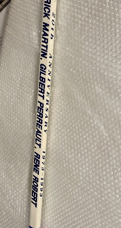 French Connection Buffalo Sabres 1973-1993 Signed 20th Anniversary Hockey Stick