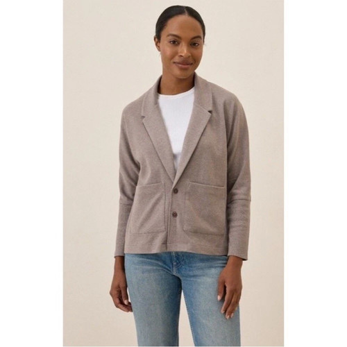 Pact Airplane Blazer Gr. XL braun/hellbraun Damen neutral lässig adrett nachhaltig - Bild 1 von 12