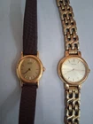 Vintage Seiko Womens Quartz Watch Lot Gold Tone Bracelet Leather Band