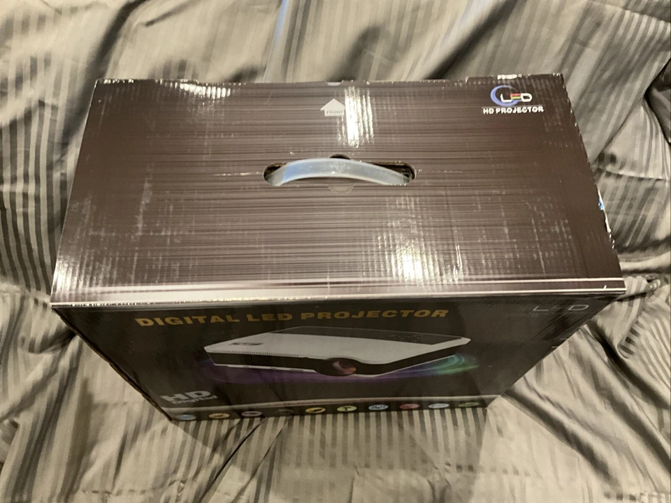 Digital LED Projector Android HD Image LCD HDMI VGA USB NEW - Image 4 of 4