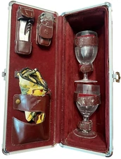 Portable Travel Wine Set Case Wine Bottle Holder & Extra Platinum By Picnic Time
