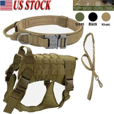 Tactical Dog Vest US Working Dog Military Harness with Handle No-pull Large