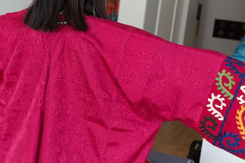 68.90" x 42.13" Dress Uzbek Robe VINTAGE FAST Shipment With UPS 12223 - Picture 9 of 10