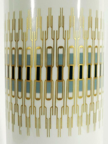 Jacob HERTEL Rehau 35cm Bodenvase ° 60s Tischvase ° rare Form + Dekor - Bild 2 von 7