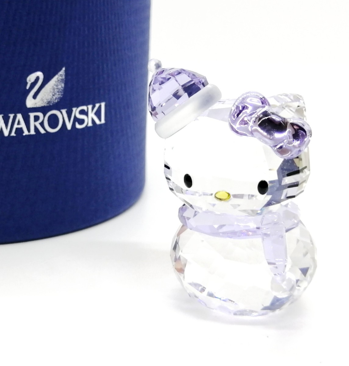 Swarovski Sanrio Hello Kitty Snowman Crystal Figurine
