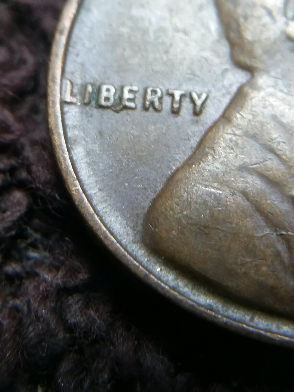 1955 p Lincoln Wheat Cent nice die chips