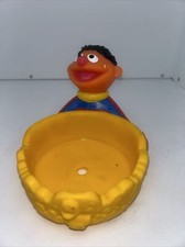 Vintage Sesame Street Jim Henson Ernie Cereal Bowl Holder J19