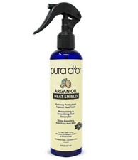PURA D'OR Argan Oil Heat Shield Spray For Flat Iron  Hot Blow Dry 8oz/237ml