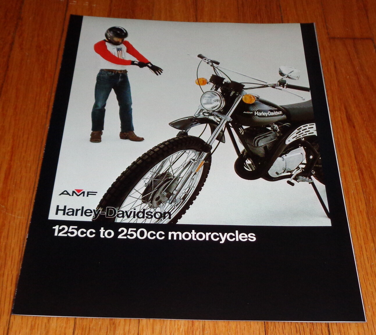 Original 1976 Harley Davidson 125cc 250cc Motorcycle Sales Brochure Ss Sx 175 Ebay