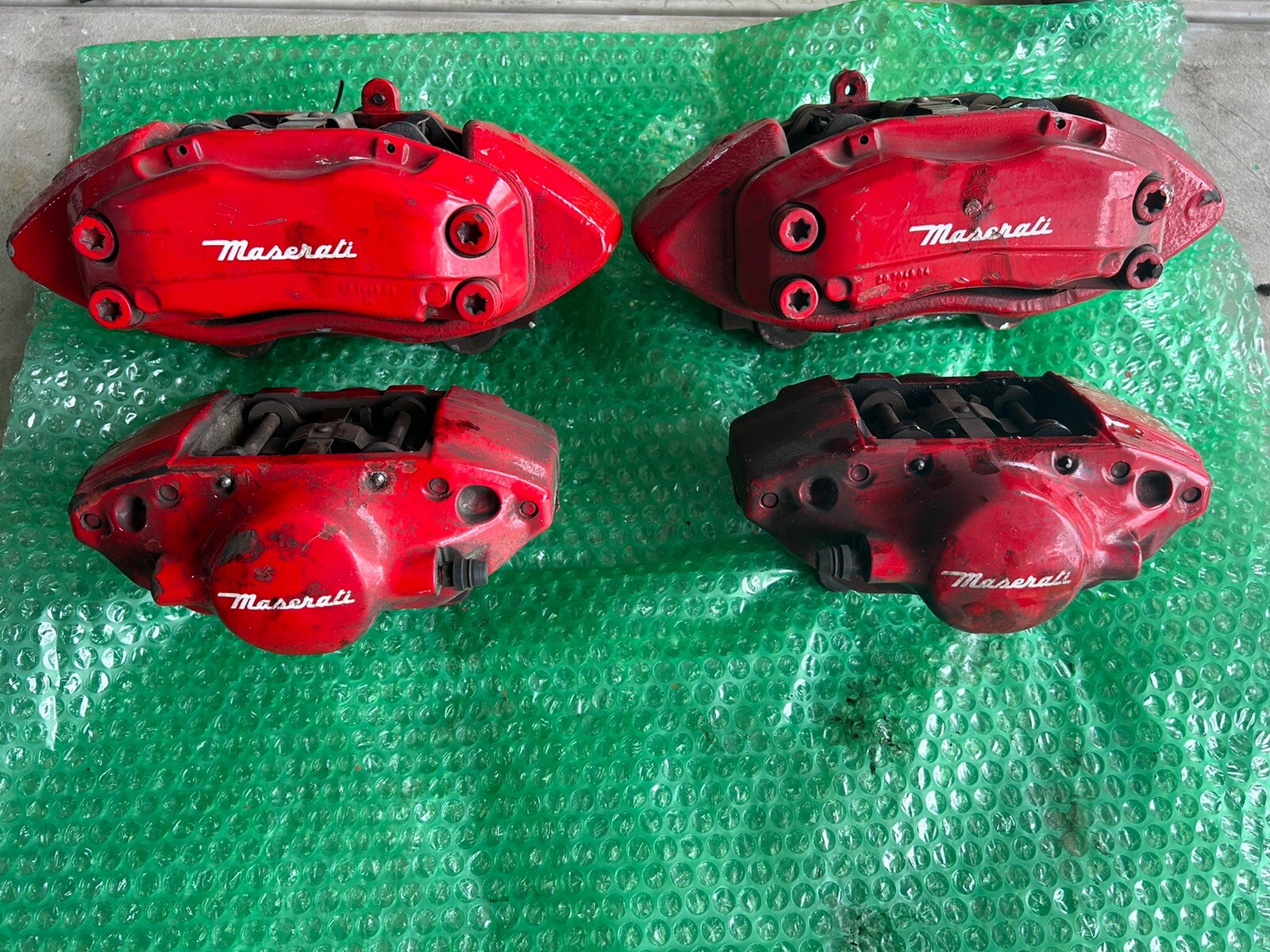 2003-2006 Maserati Quattroporte Front Rear Brake Caliper Set Brembo OEM
