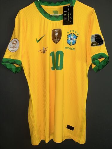 Neymar Jr Copa America Final 2021 CONMEBOL #10 Player Version Jersey - Picture 1 of 11