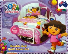 AUS QLTY Dora the Explorer Double/King Single Bed Doona/Duvet/Quilt Cover Set