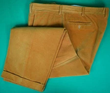 "Turnbull & Asser Orange Horizontal Corduroy Trousers" Sz 42