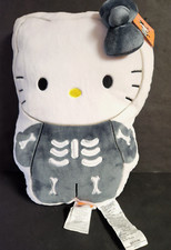 Hello Kitty Skeleton Pillow Plush Throw Pillow 19x13 Soft Sanrio New